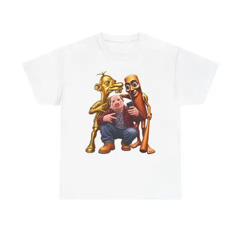 Tung Tung Tung Sahur, John Pork, and Neegy Funny Meme Graphic T-Shirt Menswear