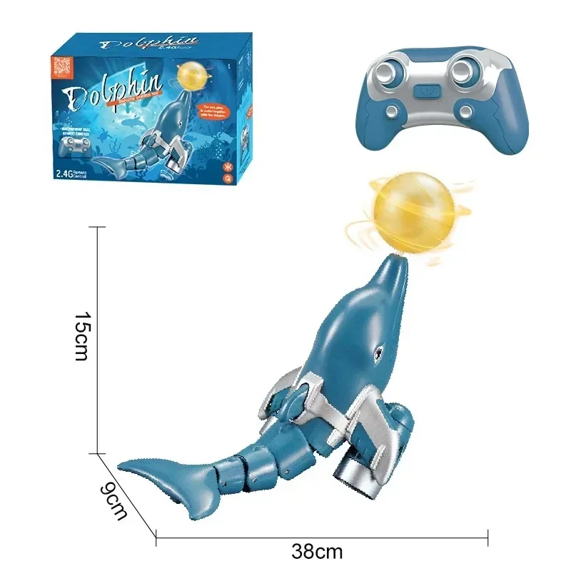 RC 高速リモートコントロールボートシミュレーションイルカボート 2.4 グラム光効果水中ゲームおもちゃリモートコントロールおもちゃ