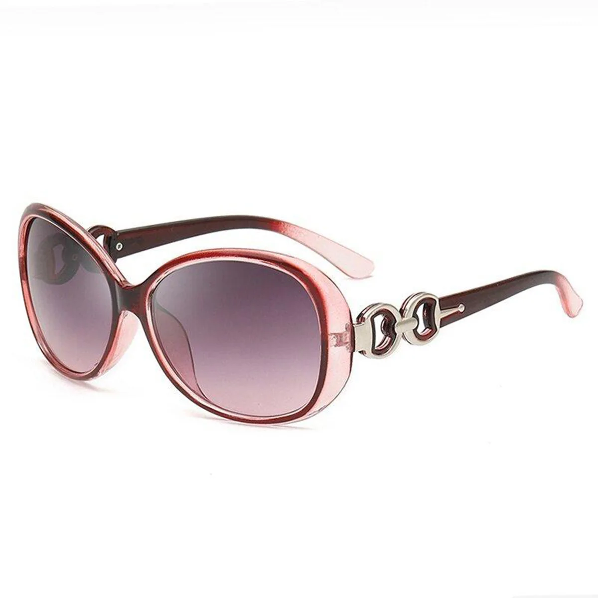 Neue Mode Sonnenbrillen Trend Große Rahmen Sonnenbrille Frauen Farbverlauf Straße Foto Gläser – Detail 10