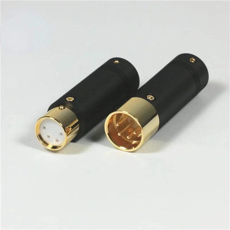 Gold-plated HIFI Audio Plug Four-pin  XLR Plug