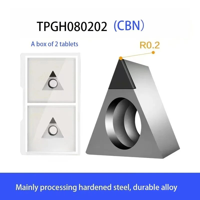 

Triangular Fine Small Hole Boring Blade TBGT060102/04 TPGH080202 CNC Blade Boring Tool Inner Hole Boring Blade CBN