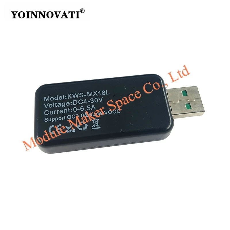 10 in 1 USB Meter Color Screen Tester DC Digital Voltmeter Ammeter Current Voltage Power Bank Charger Detector KWS-MX18L
