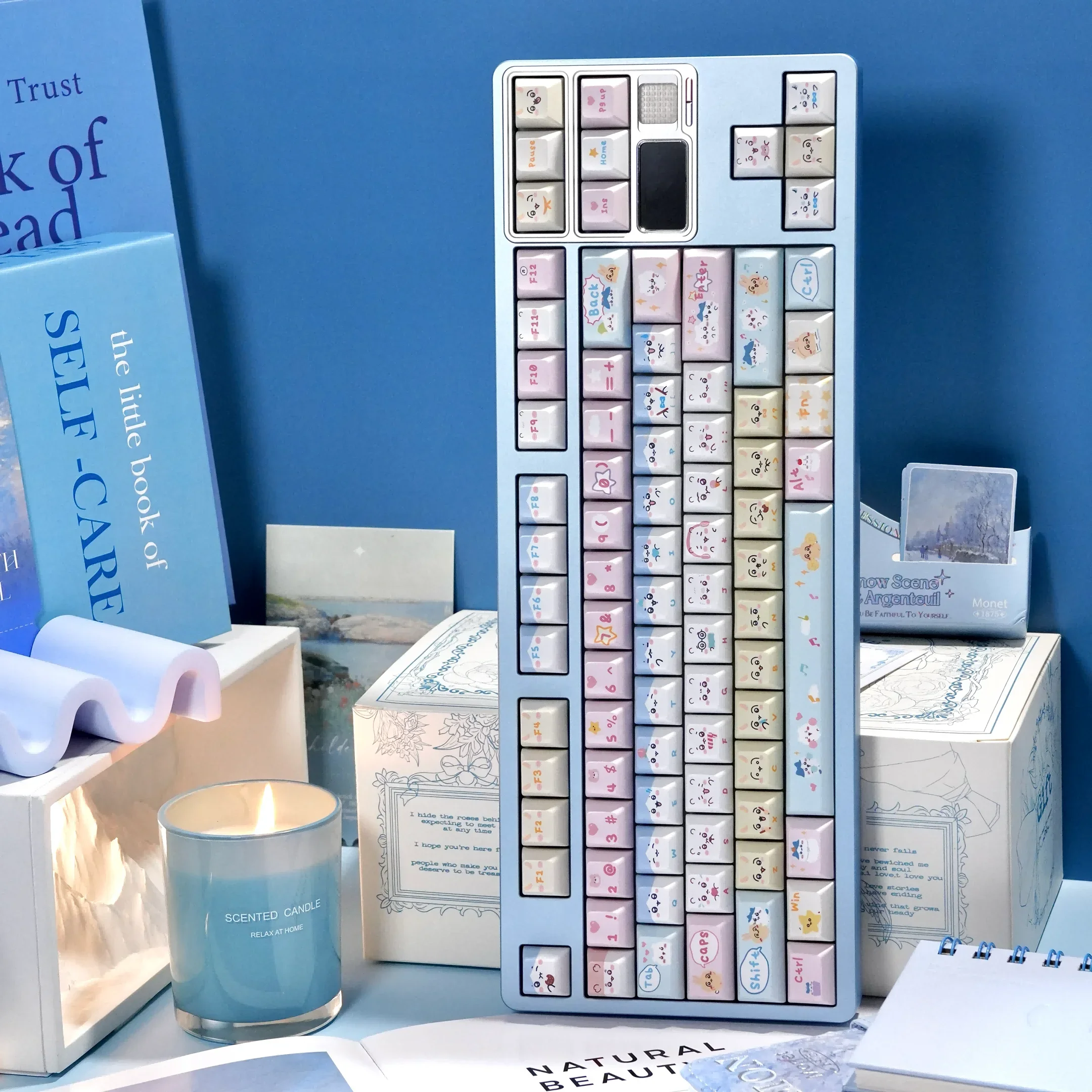 KCA High Kawaii Mechanical Keyboard Cross Keycap Sublimasi PBT