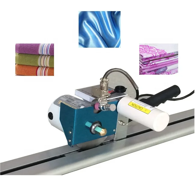 Industrial cloth cutting machine textile fabric end cutter machine Electric Round Knife Cloth End edge Cutter Apparel