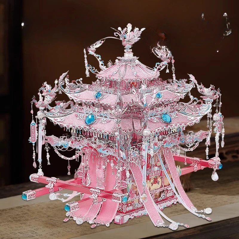 

Assembled silver sedan chair material birthday gift