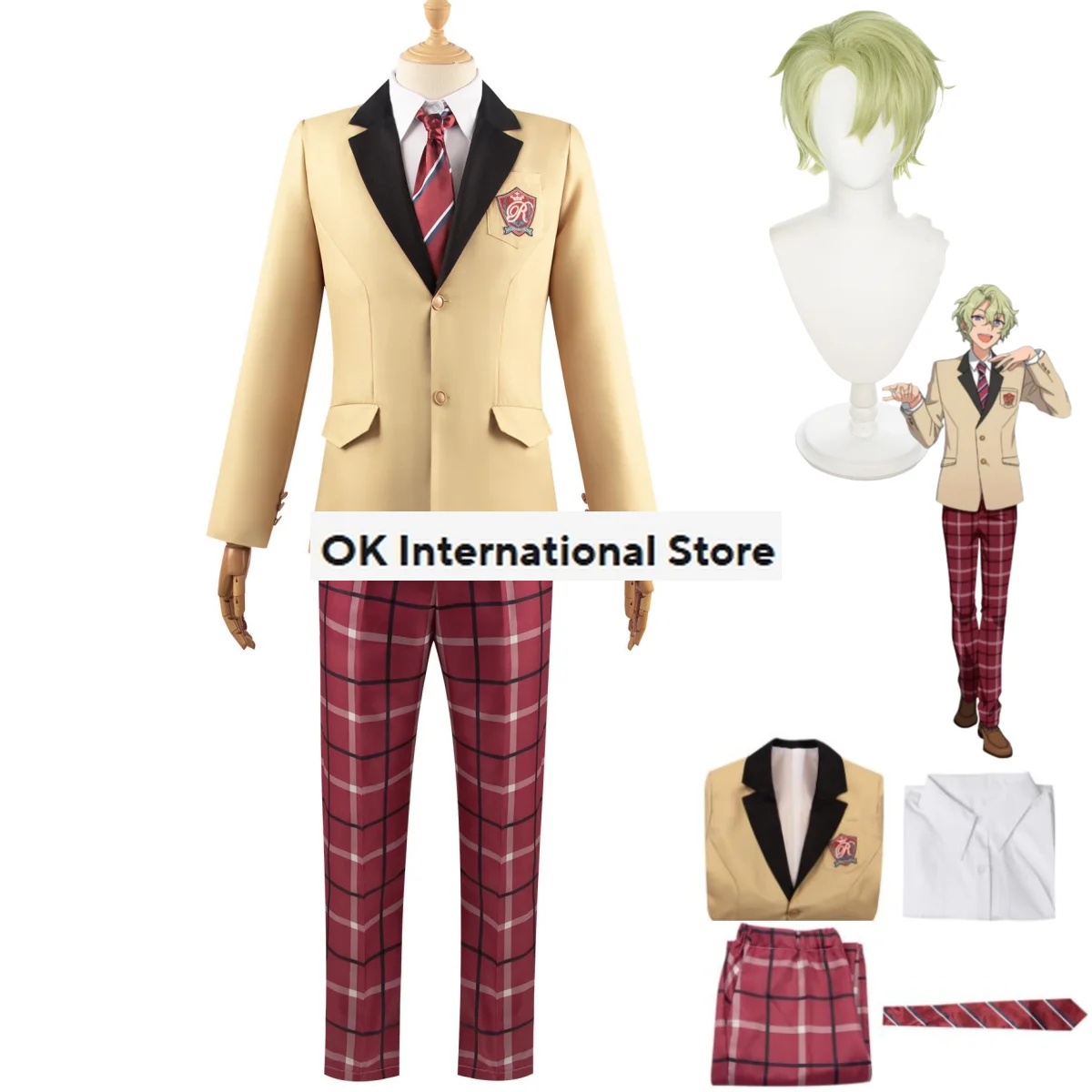 Game Ensemble Stars Tomoe Hiyori Isara Mao Fushimi Yuzuru Cosplay Costume Wig Japan South Korea School Uniforms Man Campus Suit