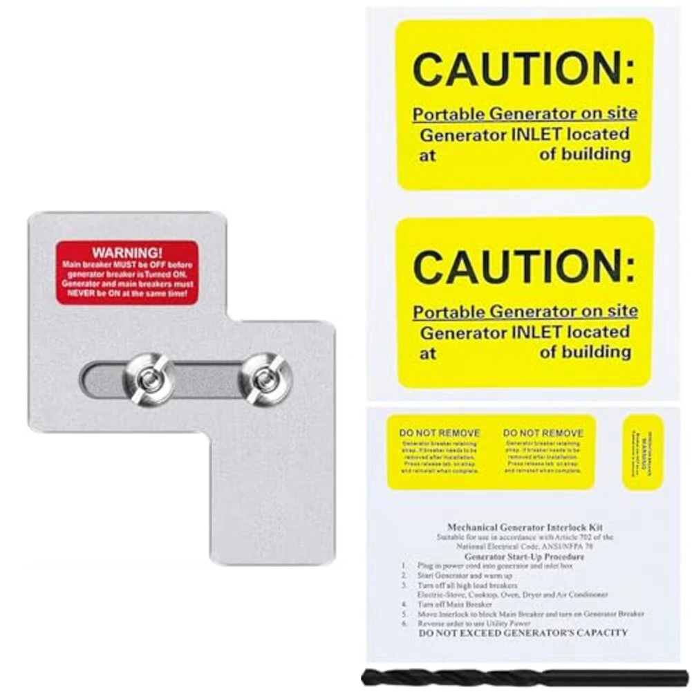 

Комплект блокировки безопасности генератора для Murray 100Amp, панельные переключатели автоматического выключателя для электрооборудования, аксессуар для инструментов на складе