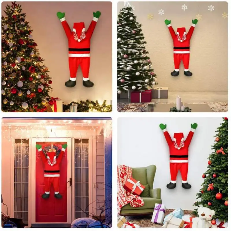 Santa Claus Decoration Santa Climbing Window Door Christmas Props New Year Hanger Decoration Christmas Toys