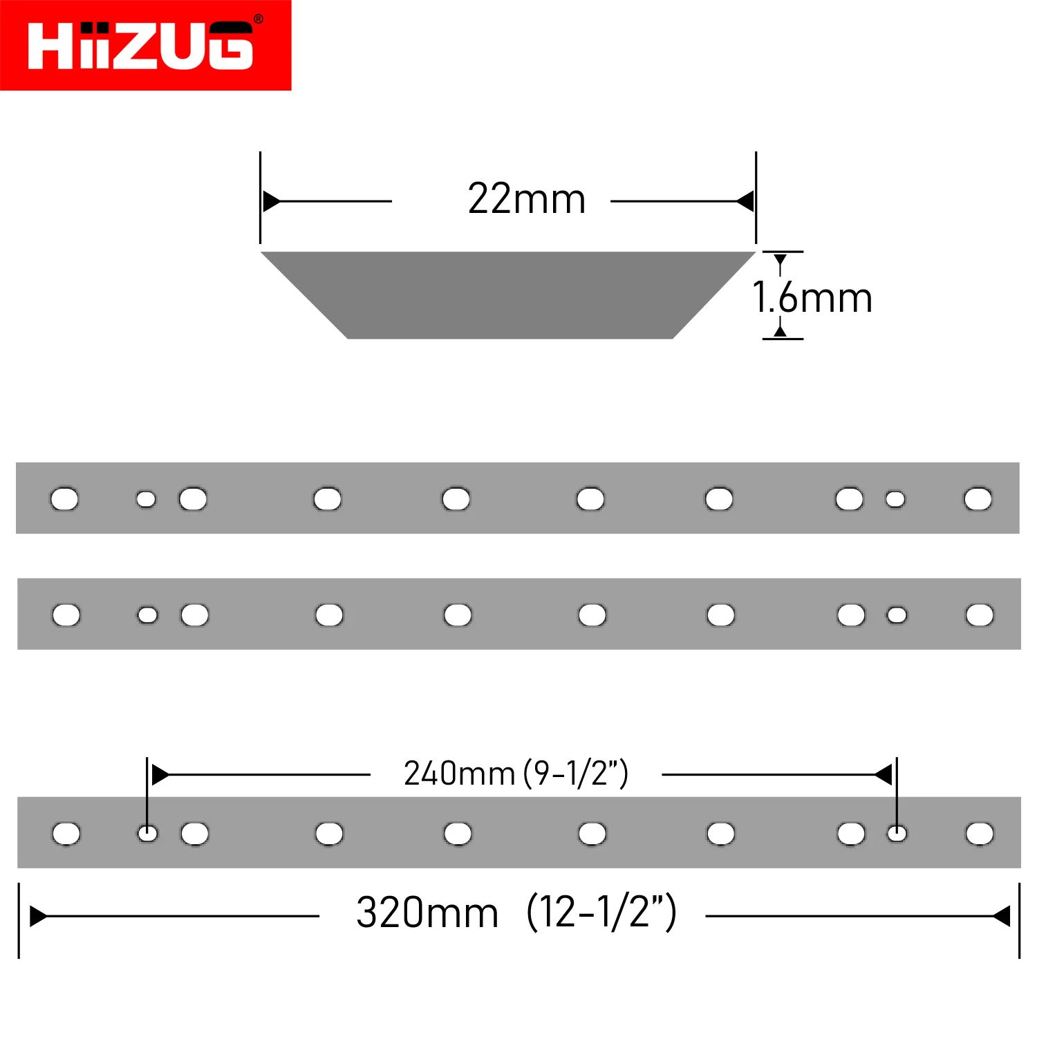 320mm DeWalt DW734 Planer Blade 12-1/2\