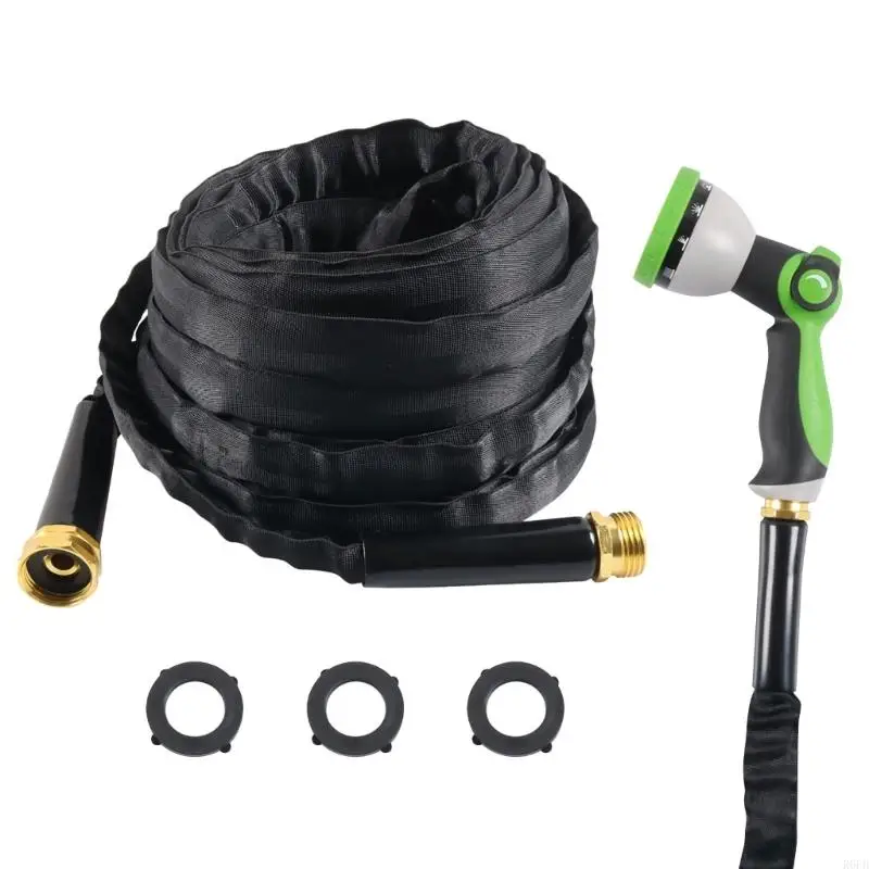 Twist Complimentary Flexible Vessel Water Hose 3/4 Foot Link With Against Leak Rubber and Multiple Pattern Showerer for R6FB