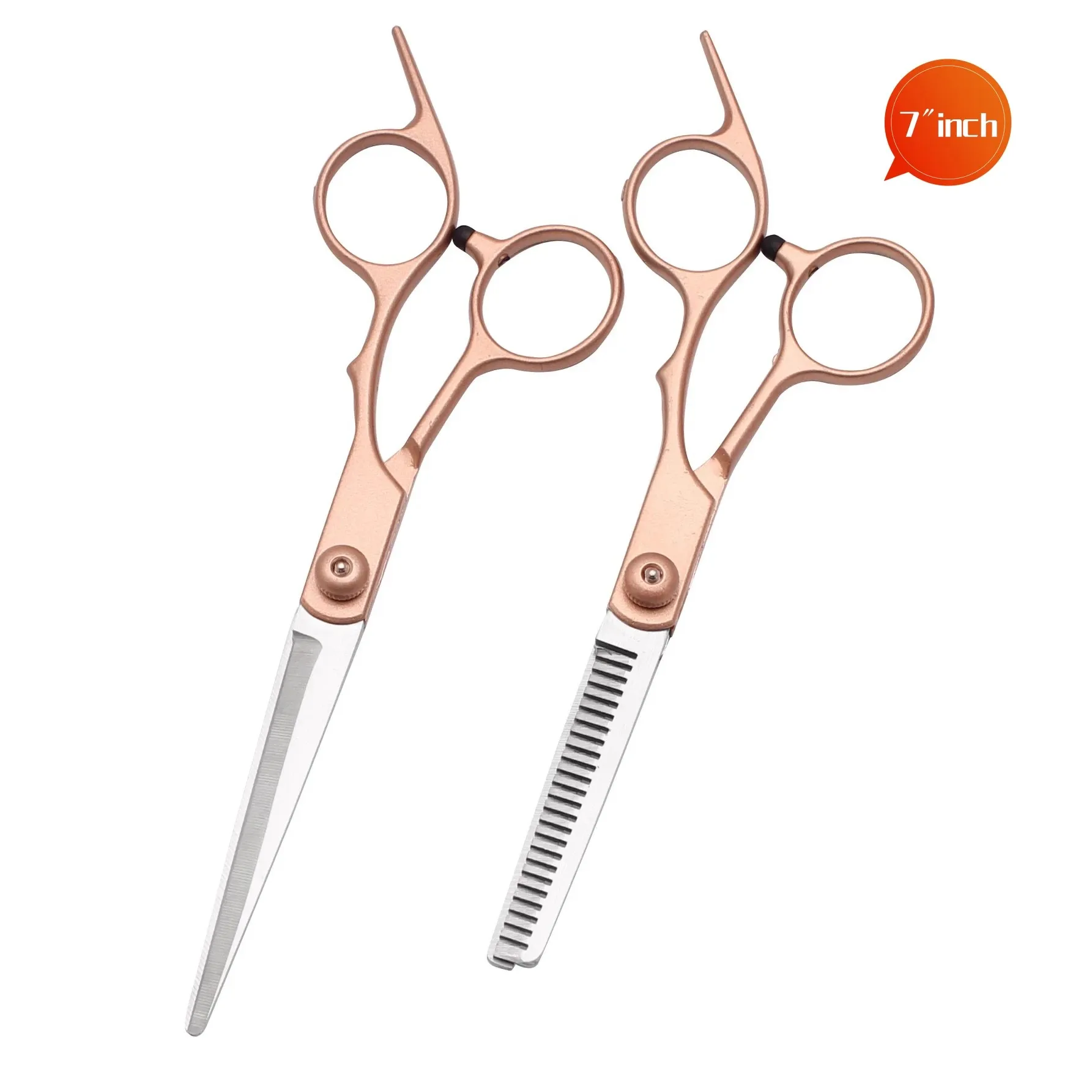 7inch Pet Grooming Scissors Stainless Steel Dog Hair Tool Set Professional Trimming Scissors Curved Scissors Haircutting Scissor