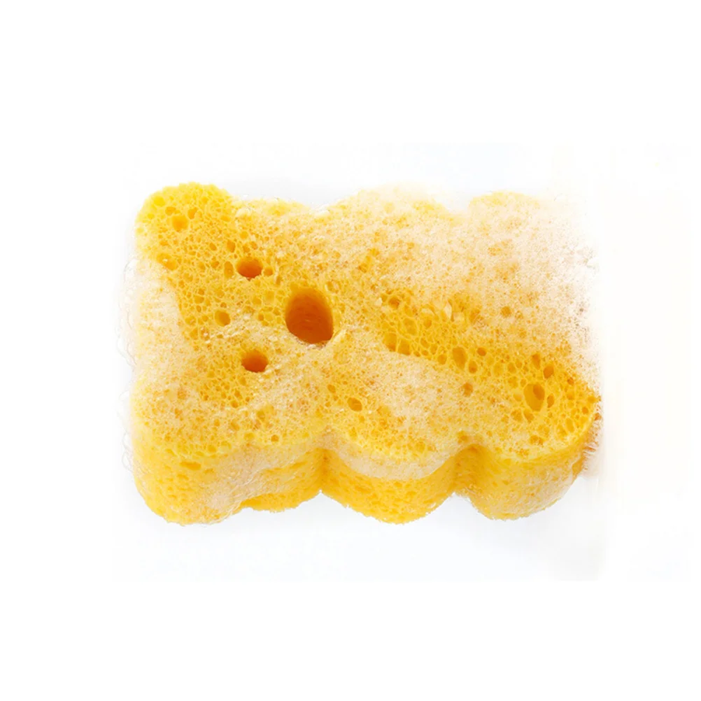 

3Pcs Baby Bathing Sponge Loofah Scrubber Soft Safe Natural Material Cute Animal Shape Non Phosphor Loofah Sponge