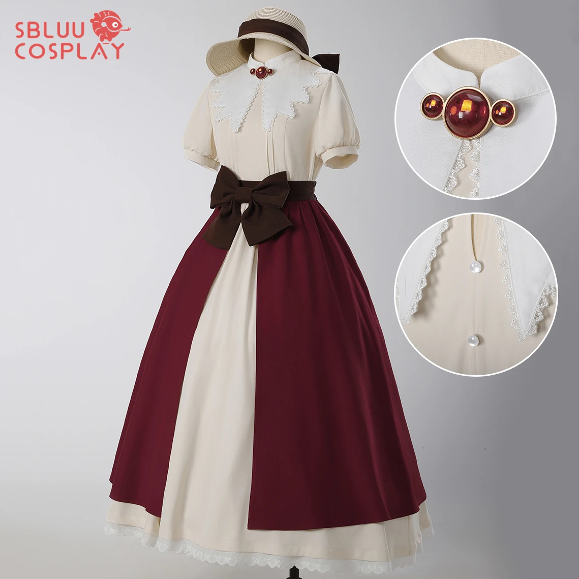 

SBluuCosplay Kinomoto Sakura Косплей Костюм R Качество Подарок отцу великого груди Женское повседневное платье