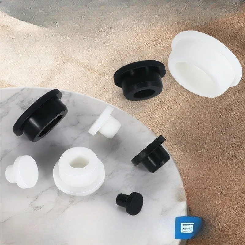 Silicone T-type PlugTemperature Resistance Anti-collision Waterproof Dustproof Sealing Grommet Rubber Hole Plug Sealing Cap