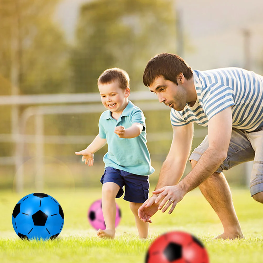 Bolas de plástico infláveis para crianças, bolas coloridas, futebol e futebol brinquedos, presente de aniversário para crianças, ao ar livre, m'yach, 5 pcs