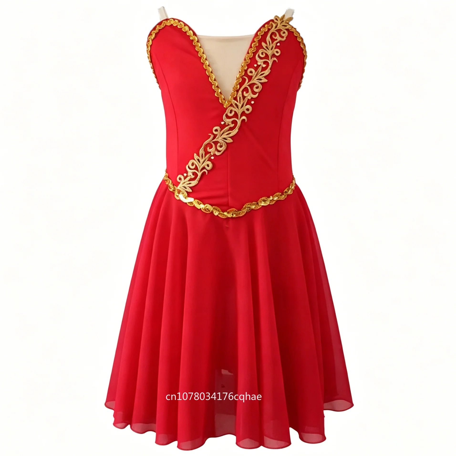 

Professional Lyrical Ballet Dress Gauzy Slip Embroidery Diamond Ballerina Party Dress Children Girl Ballet Dance Costumes