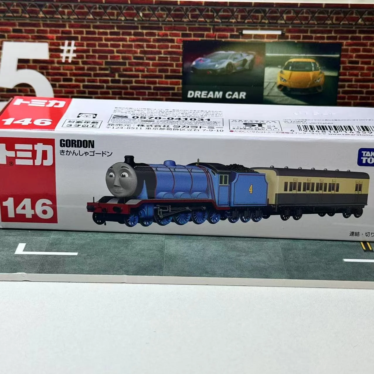 タカラトミー ロングタイプ トミカ No.146 ゴードン タンクエンジン 子供のおもちゃ 自動車 ダイキャストメタルモデル 子供用