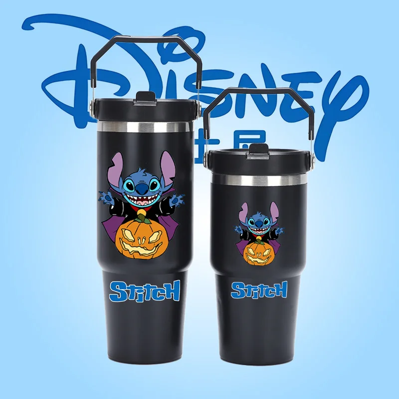 Disney Cartoon Stitch 30oz 20oz Portable Car Cup 304 Stainless Steel Insulated Cup for Cooling Outdoor Portable Ice King Cup