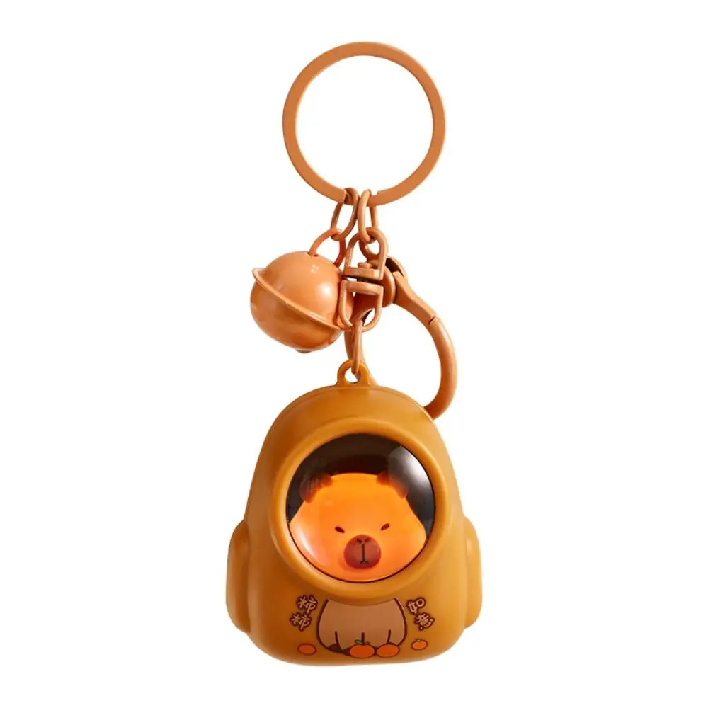 Durable Capybara Capybara Key Chain LED Night Light Cartoon Animal Bag Pendant Key Ring Ornaments