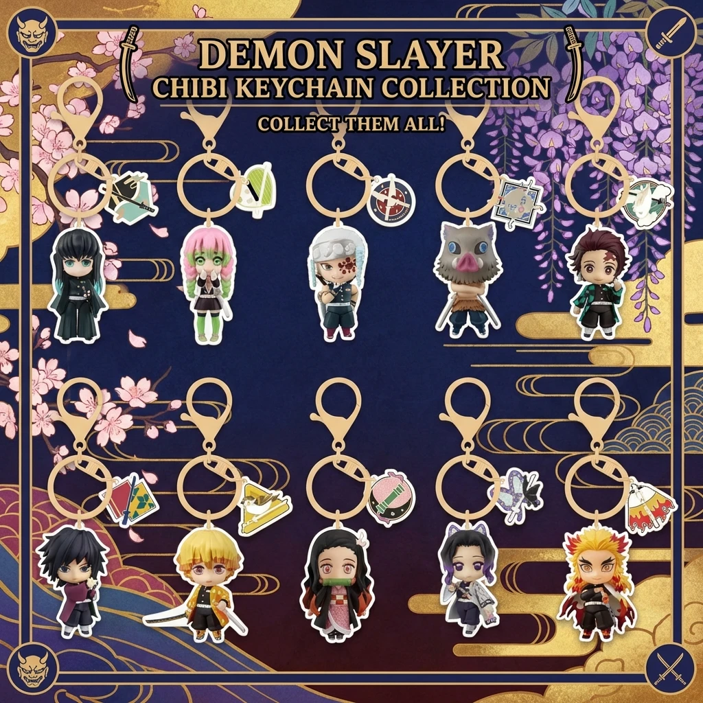 

Demon Slayer Kimetsu no Yaiba New Acrylic Keychain Pendant Accessory Anime Merchandise Cosplay Gift Collection