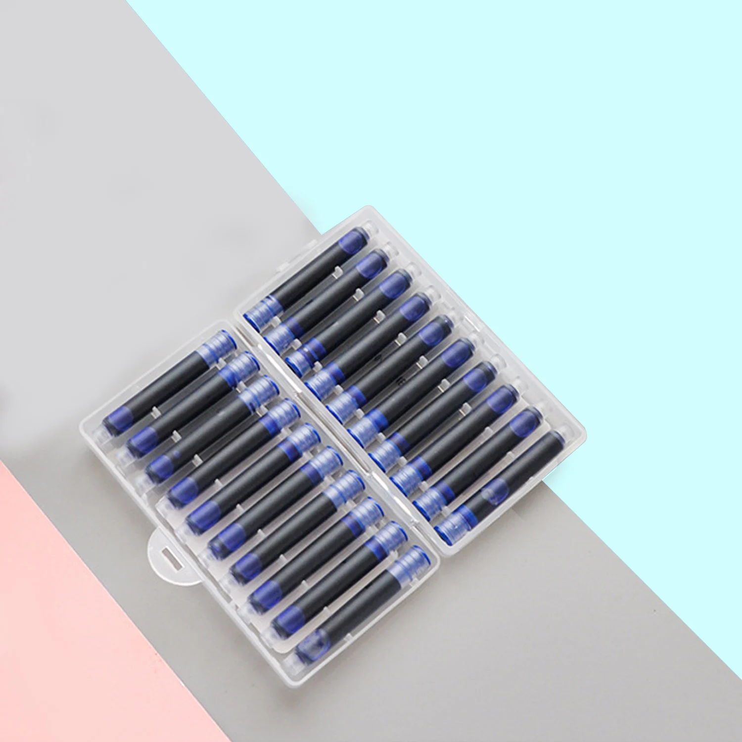 20pcs Universal Erasable เปลี่ยนได้ Fountain ปากกาเติมหมึกตลับหมึกสำหรับ Home โรงเรียนอุปกรณ์สำนักงาน