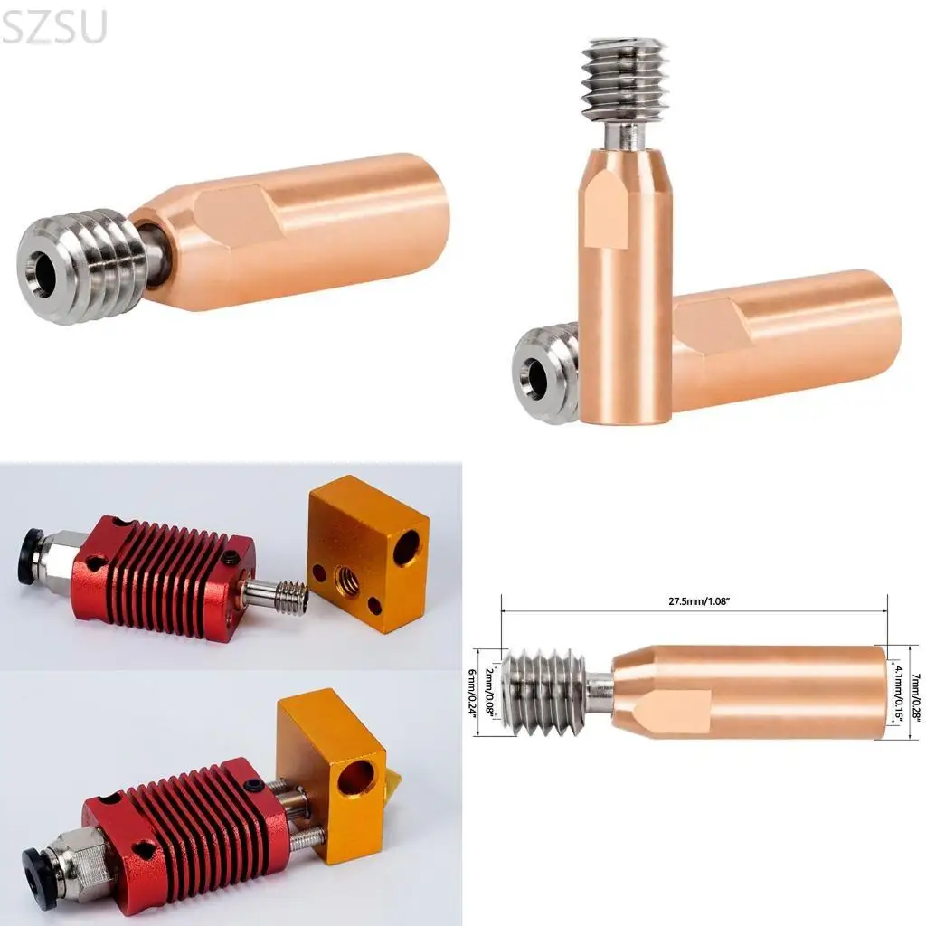 

SZSU для CR10 Ender3 Ender 5 Hotend Block 1.75 Filament Smooth / Thread