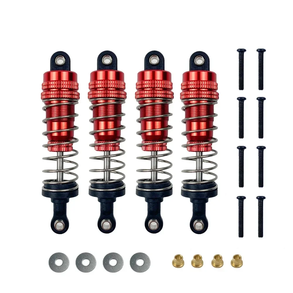 Amortiguador de Metal para coche MN86K MN86KS MN86 1/12 RC, accesorios de juguete de actualización, 4 Uds.