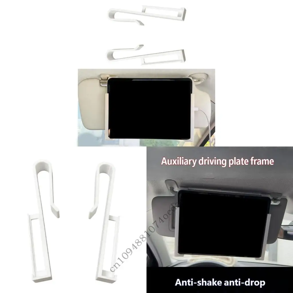Front Sun Visors Phone and Tablet Mount Pair for Display Positioning 