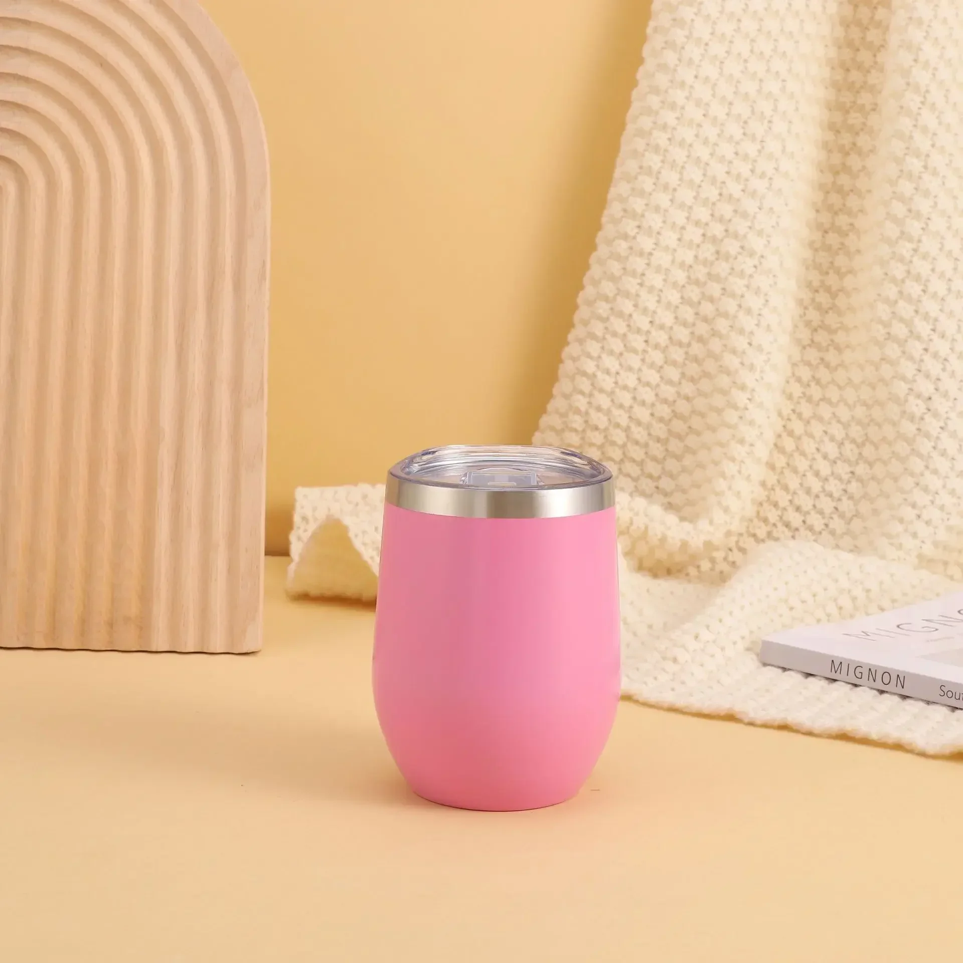 360ml 12oz Thermal Insulated Stainless Steel Tumbler Double Wall Water Bottle Portable To Go Coffee Mug Travel Dinking Cup