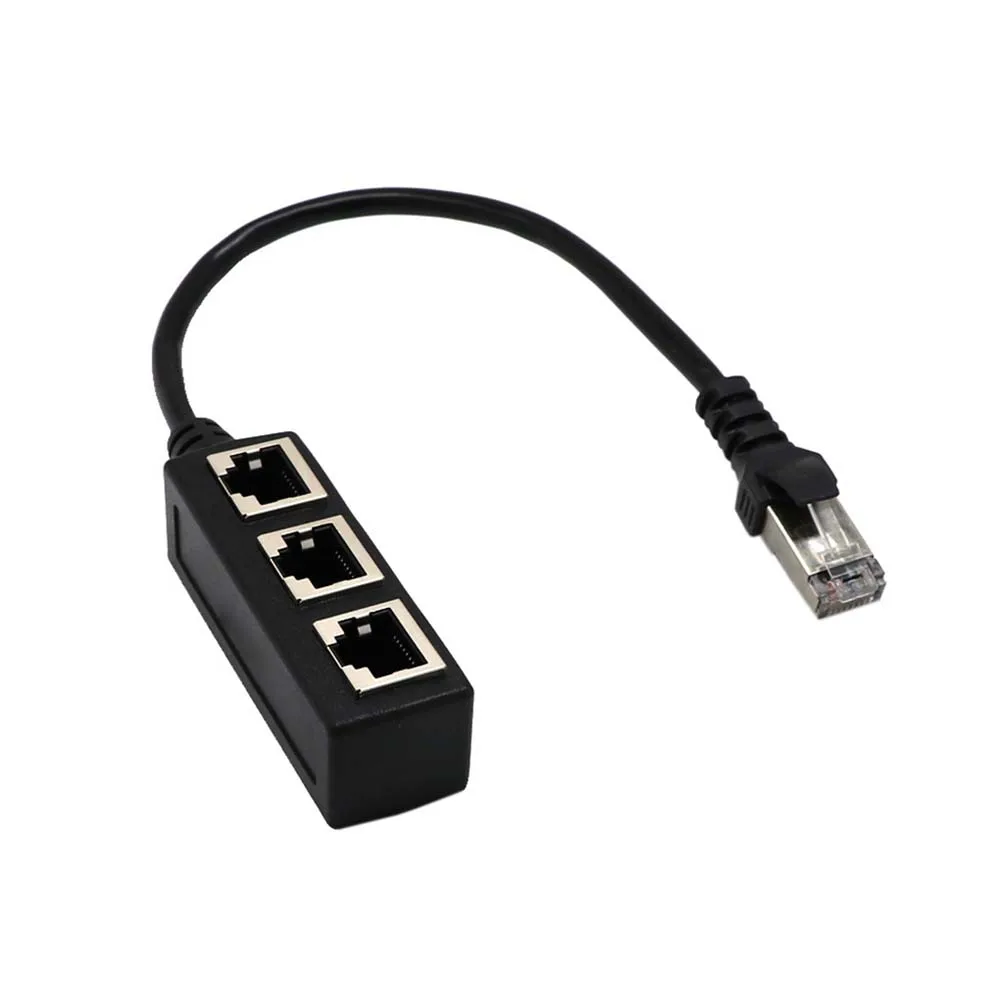 

Adapter Routers Hubs 1 Male To 3 Female Male to Female Connector Splitter Port Ethernet Adapter Rj45 Adapter Network splitter