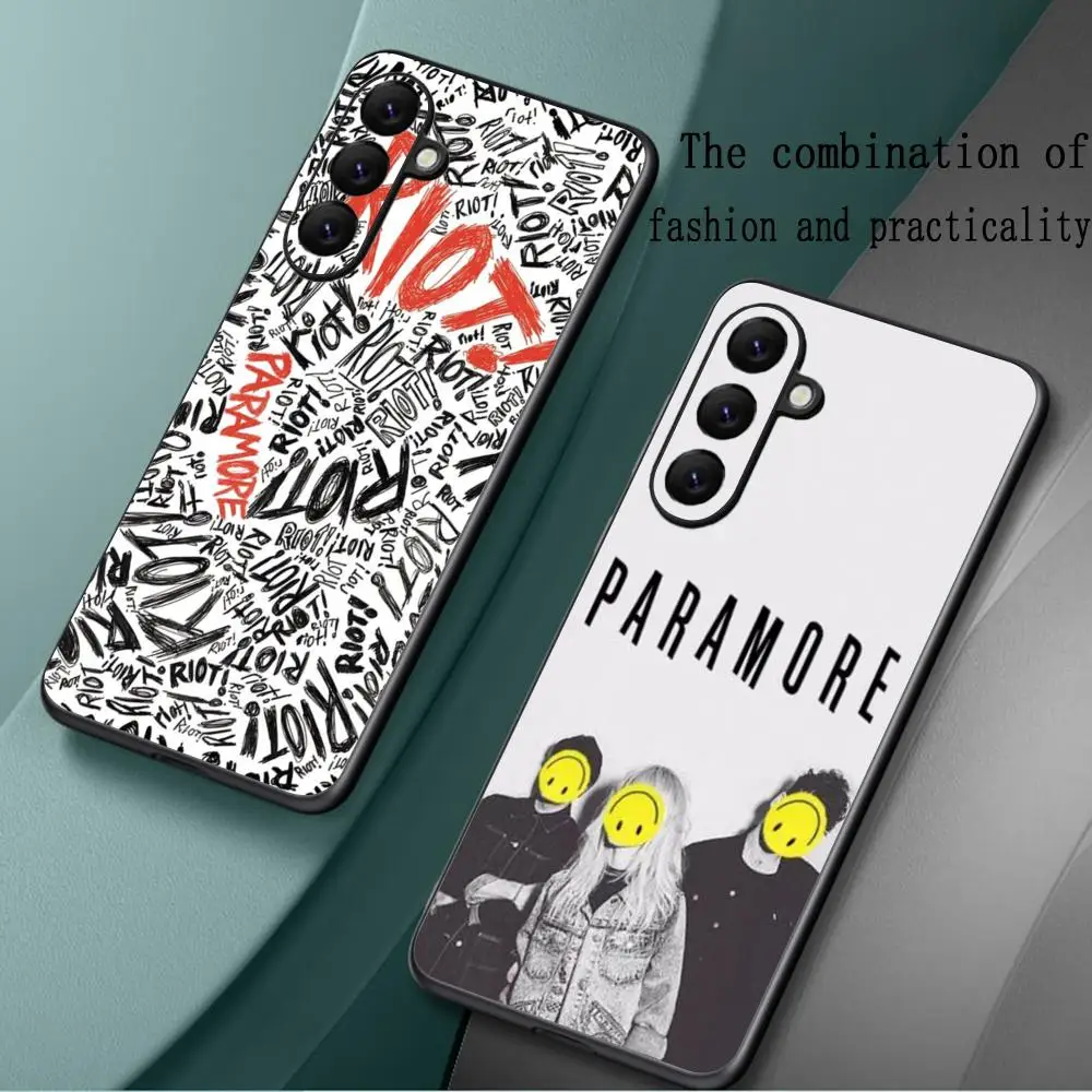 Paramore fashion cool pattern ins Phone Case For Samsung Galaxy S25 S24 S23 S22 S21 S20 Plus Ultra Note20 Limited Soft Black