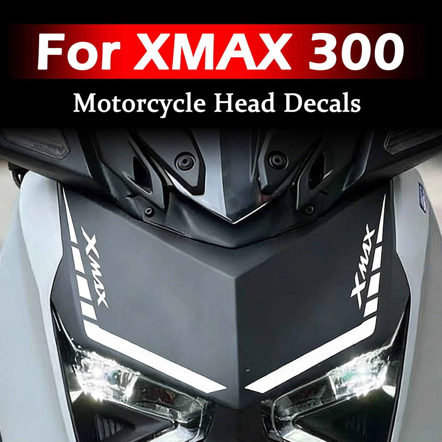 For 2023 XMAX 300 XMAX300 Xmax Reflective Motorcycle Stickers Moto Scooter Head Body Decor Vinyl Accessories Decals Waterproof