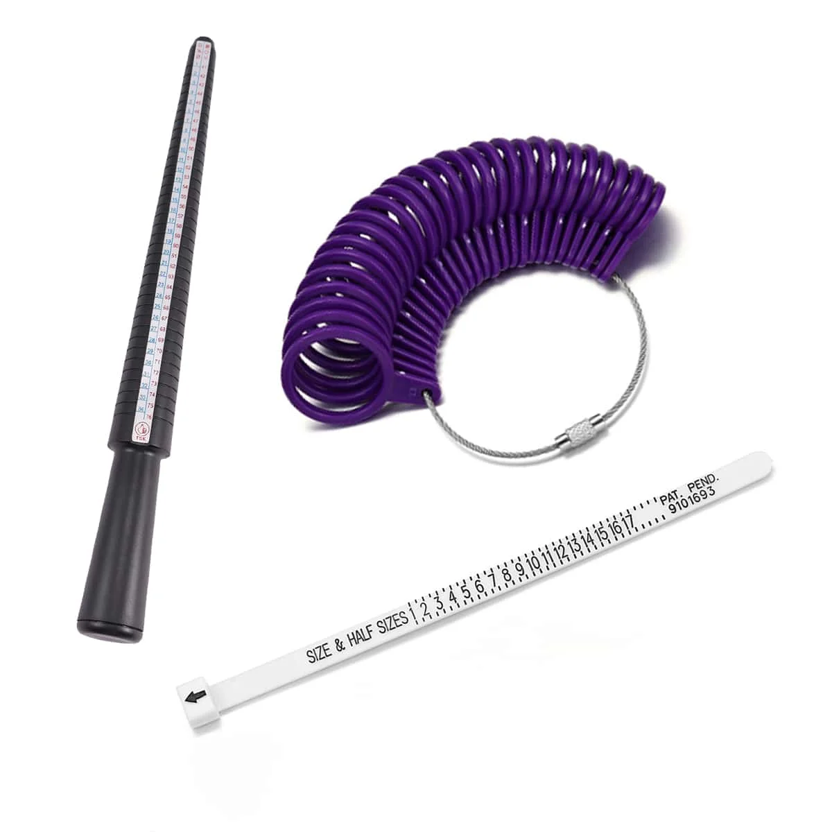 1 stücke Professionelle Schmuck Werkzeuge Ring Dorn Stick Finger Gauge Ring Sizer Messung UK/UNS Größe Für DIY Schmuck größe Werkzeug Sets – Detail 3