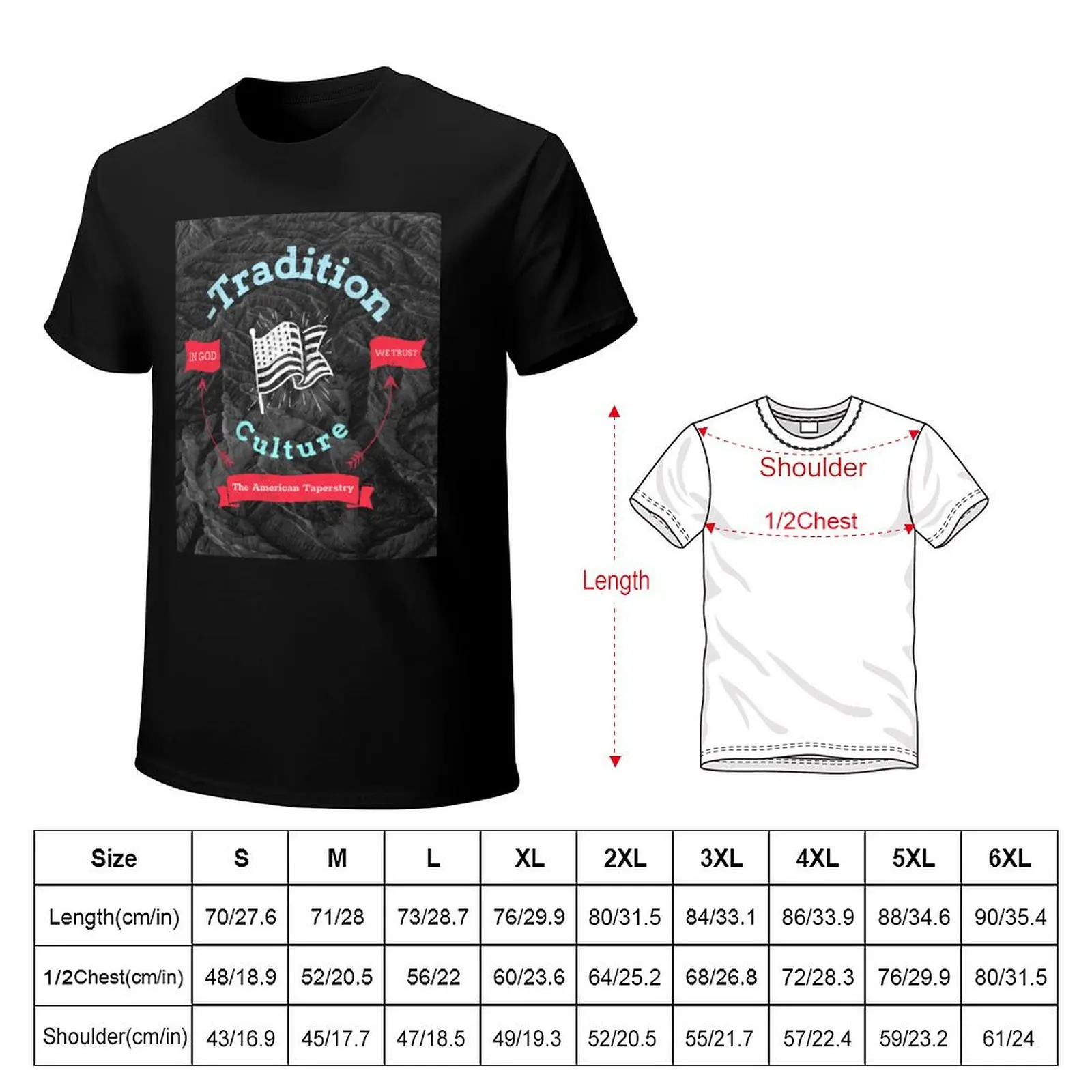 Tradition, Culture, The American Tapestry TShirt T-shirt tops boys whites graphics workout shirts for men