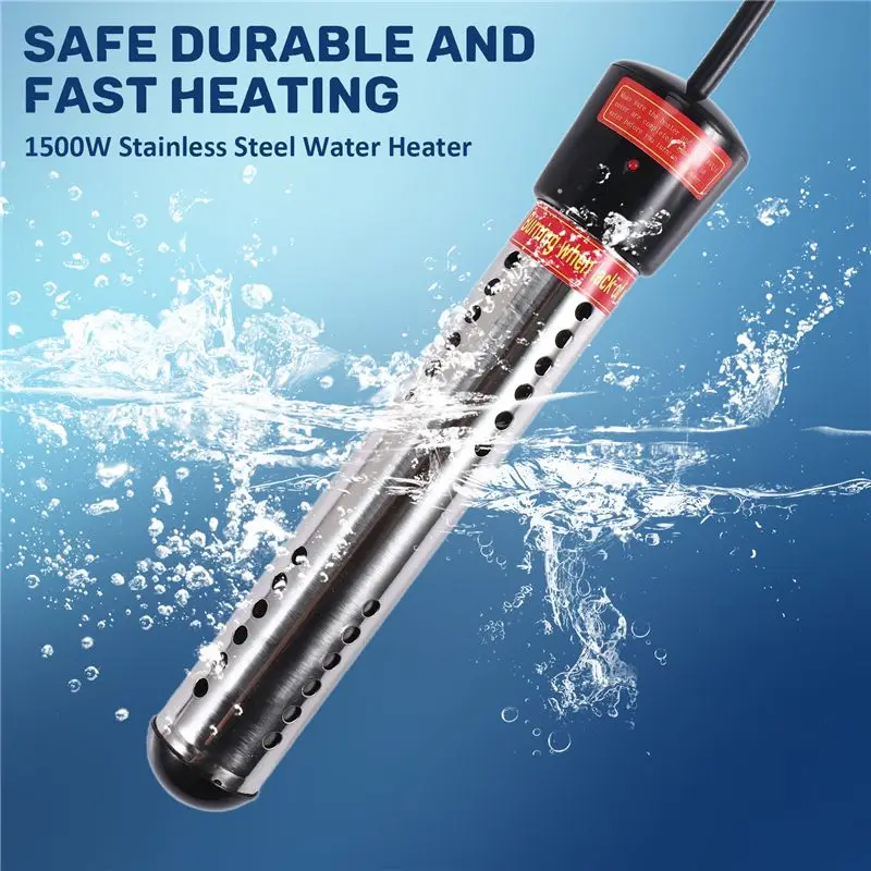 A83X-Immersion Heater, Portable Electric Submersible Instant Water Heater, Used In Swimming Pool Tub Bathtub US Plug