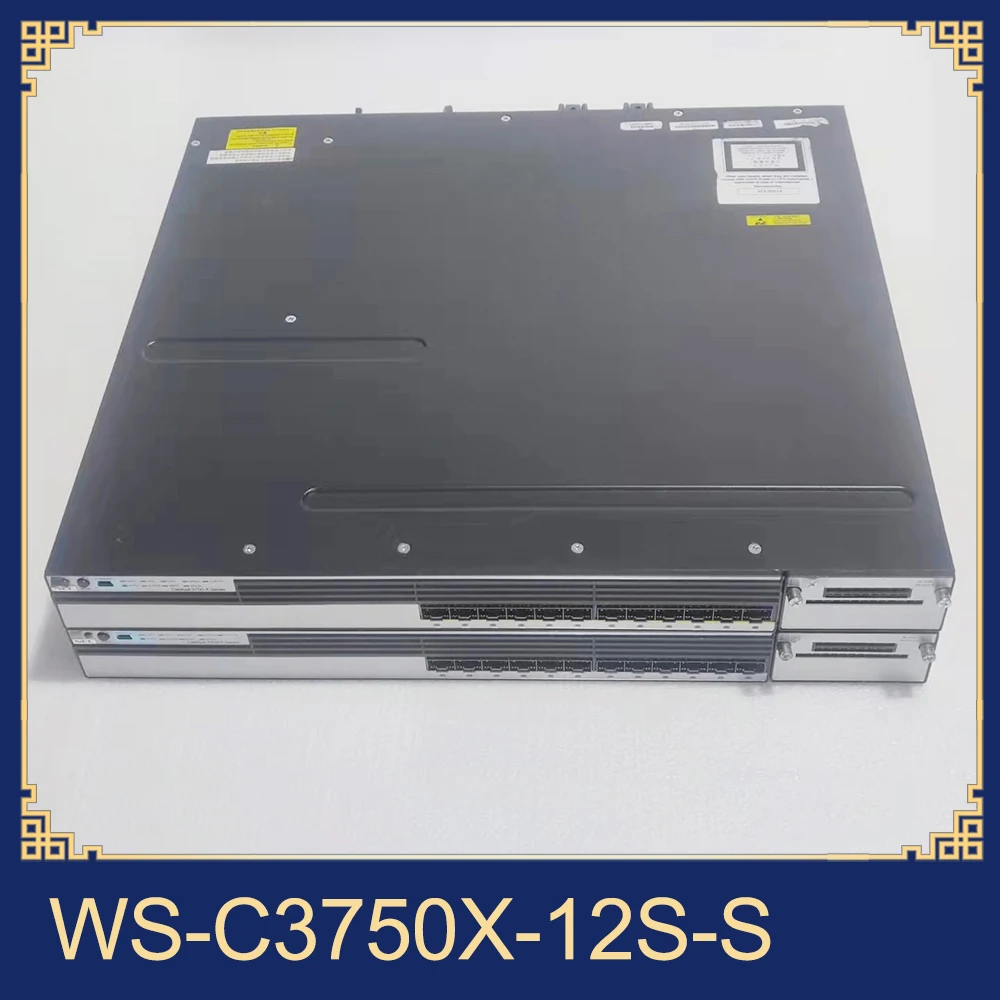 1pcs For Cisco 12 Full Gigabit Three-Layer Network Management WS-C3750X-12S-S