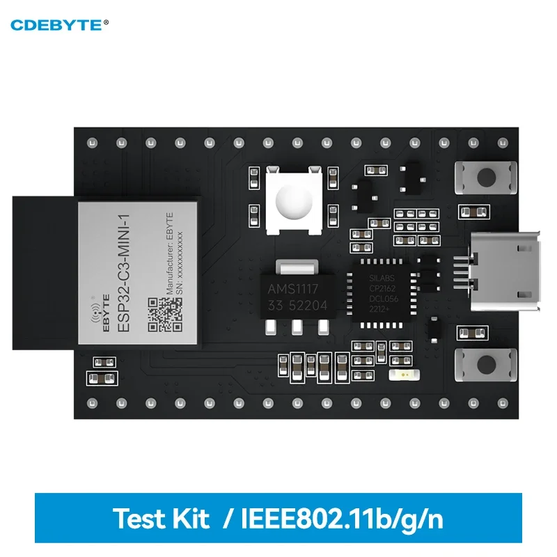 ESP32-C3 Test Board CDSENET ESP32-C3-MINI-1-TB USB Interface 2.4~2.5GHz Support IEEE802.11b/g/n For Smart Home