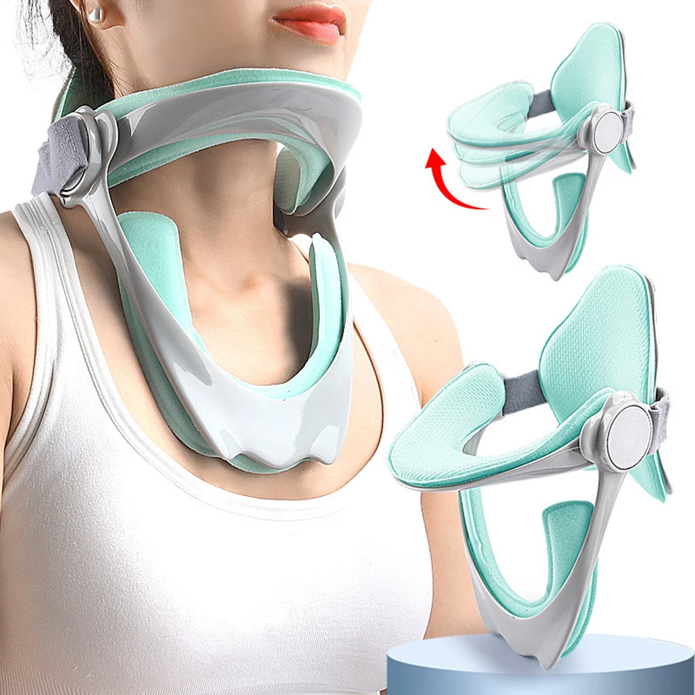 

Neck Traction Device Relieve Neck Pain Cervical Vertebra Tractor Support Stretcher Posture Corrector Cervical Collar Stretch