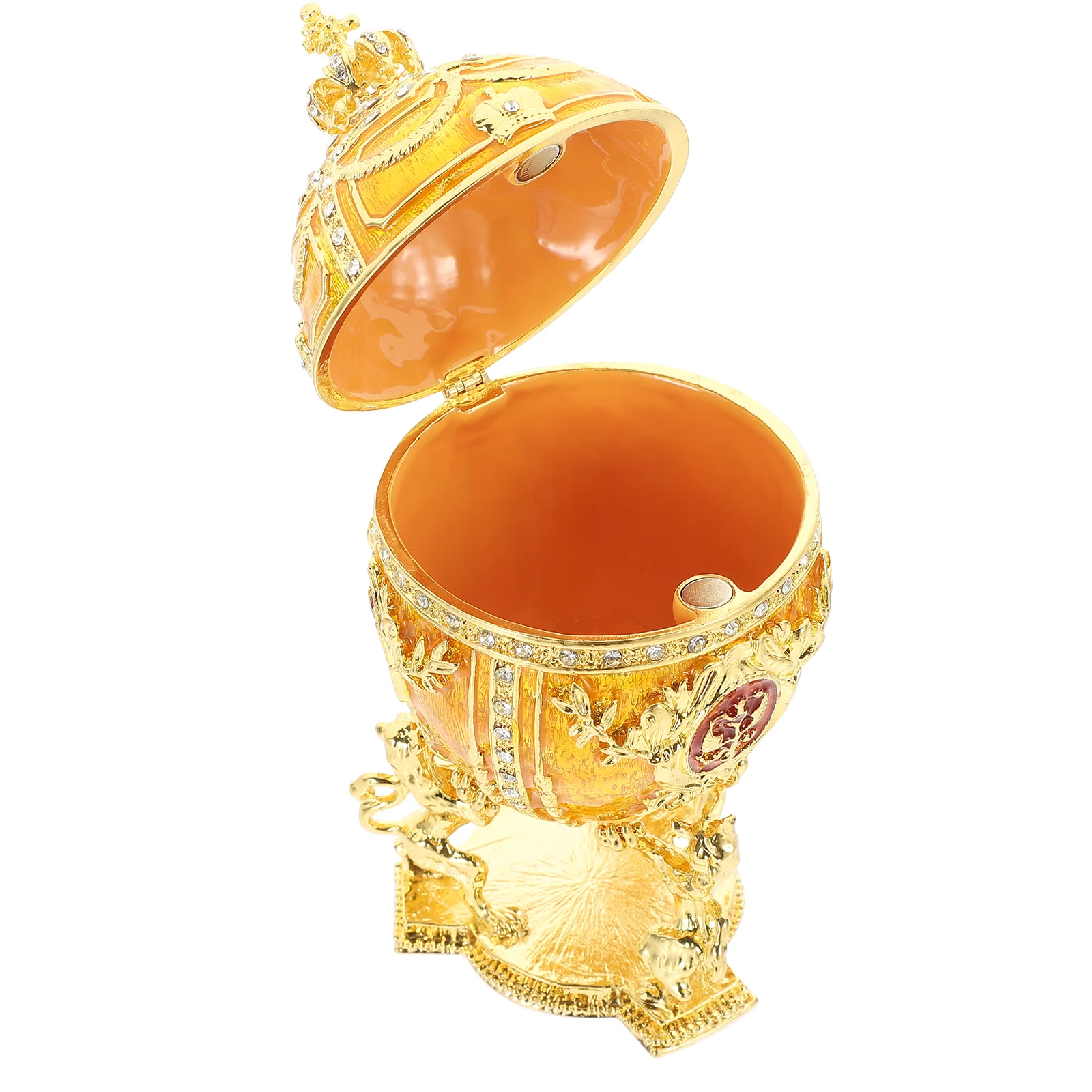 

Egg Jewelry Box The Ring Enameled Desktop Decoration Ornament Trinket Container Decorations Baby