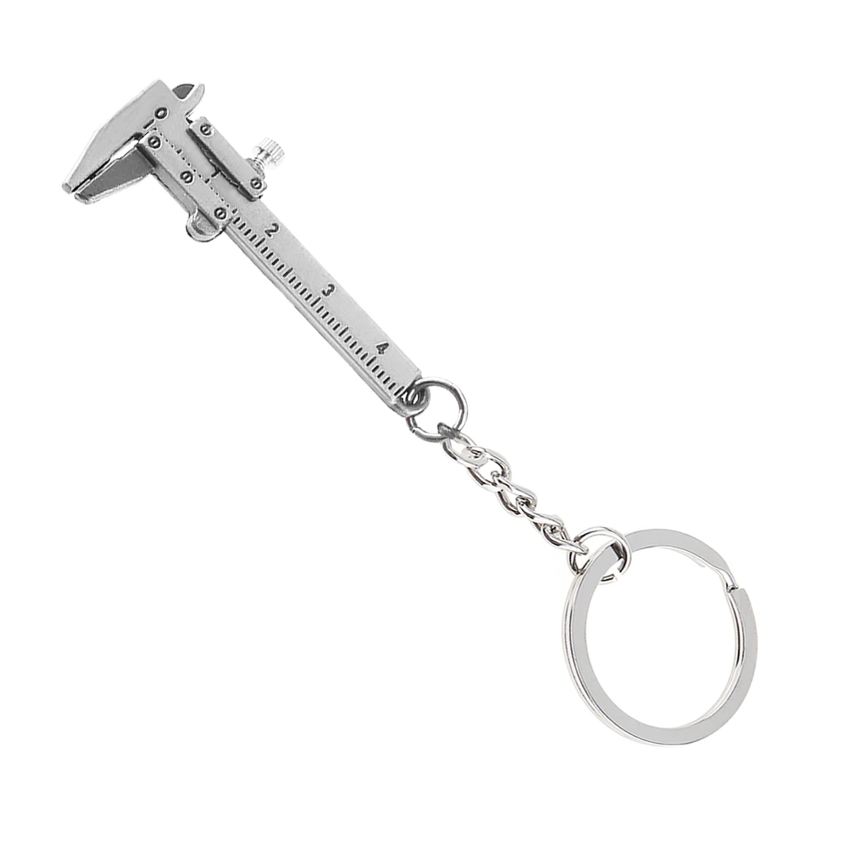 Zincir anahtarlık ile 0-40mm taşınabilir Mini çinko alaşım sürmeli kumpas ve ölçüm için 1mm doğruluk