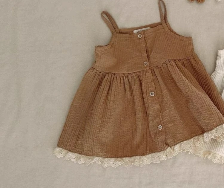 Childrens Sleeveless Tops Summer Home Clothes Summer Korean Fashion High End White Childrens Clothing
