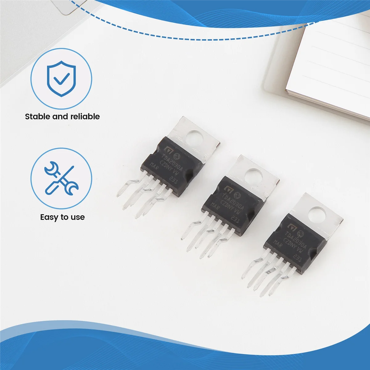 SVFE-g3 個 TDA2030A シングル オペアンプ オーディオ オペアンプ IC チップ 5