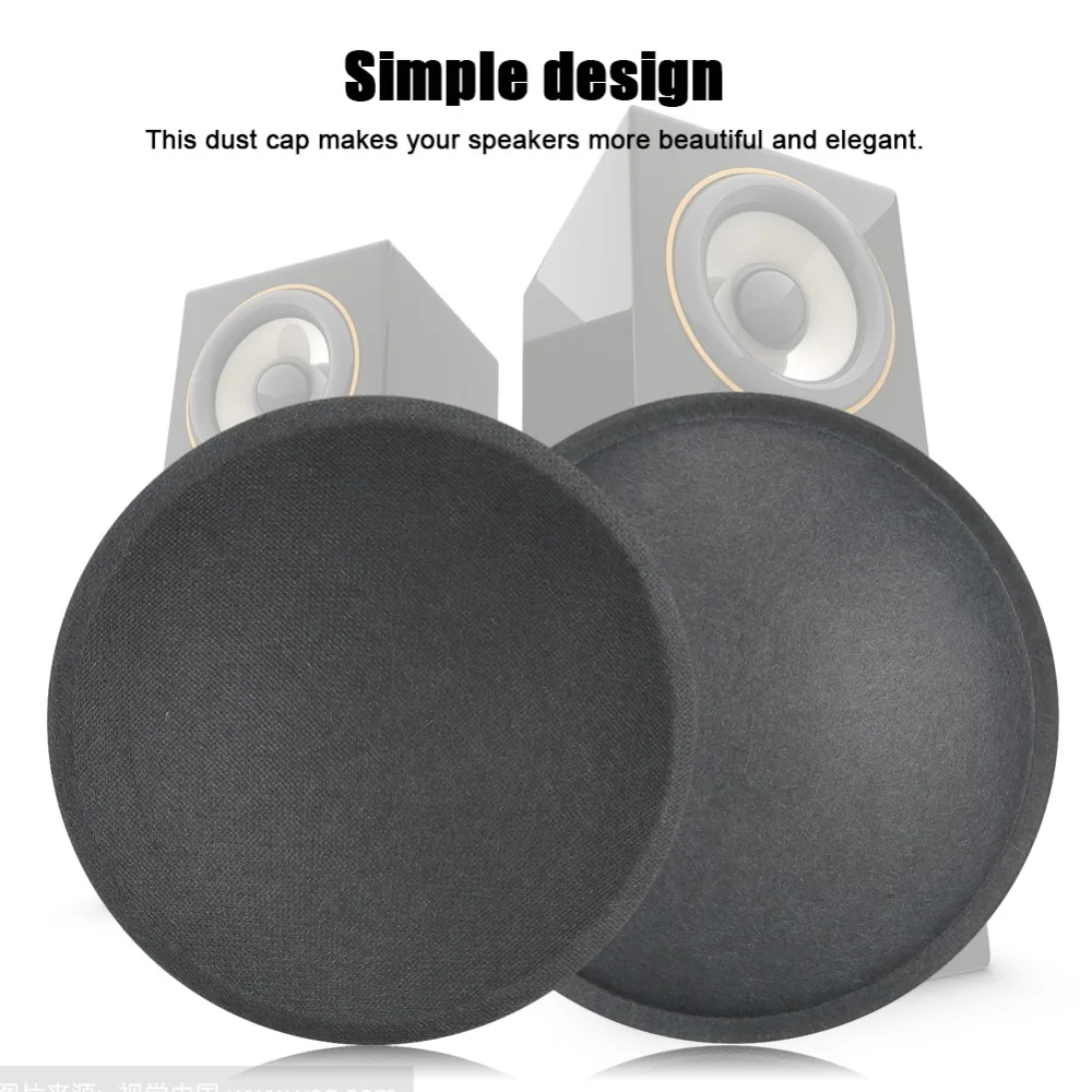 5PCS Sound Equipment Parts Various Sizes Optional Subwoofer Dust Cap Black Speaker Dust Cap Paper Horn Protective Large Speakers