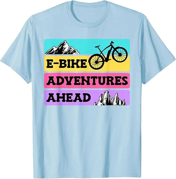EBike-Fahrer: E-Bike-Abenteuer liegen vor Ihnen – Lustiges E-Bike-T-Shirt, Y2K Mountainbike-Fahrliebhaber-Grafik, Outdoor-Kleidung mit Spruch-T-Shirt – Detail 13