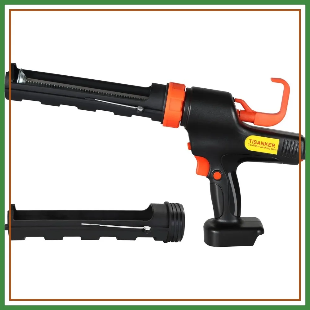 

5500N Cordless Caulking Gun, High Power 6-Speed, 1200 ml/min Fast Dispense, Anti-Drip, 10oz/300ml, for Makita 18V & DEWALT 20V MAX, Tool Only