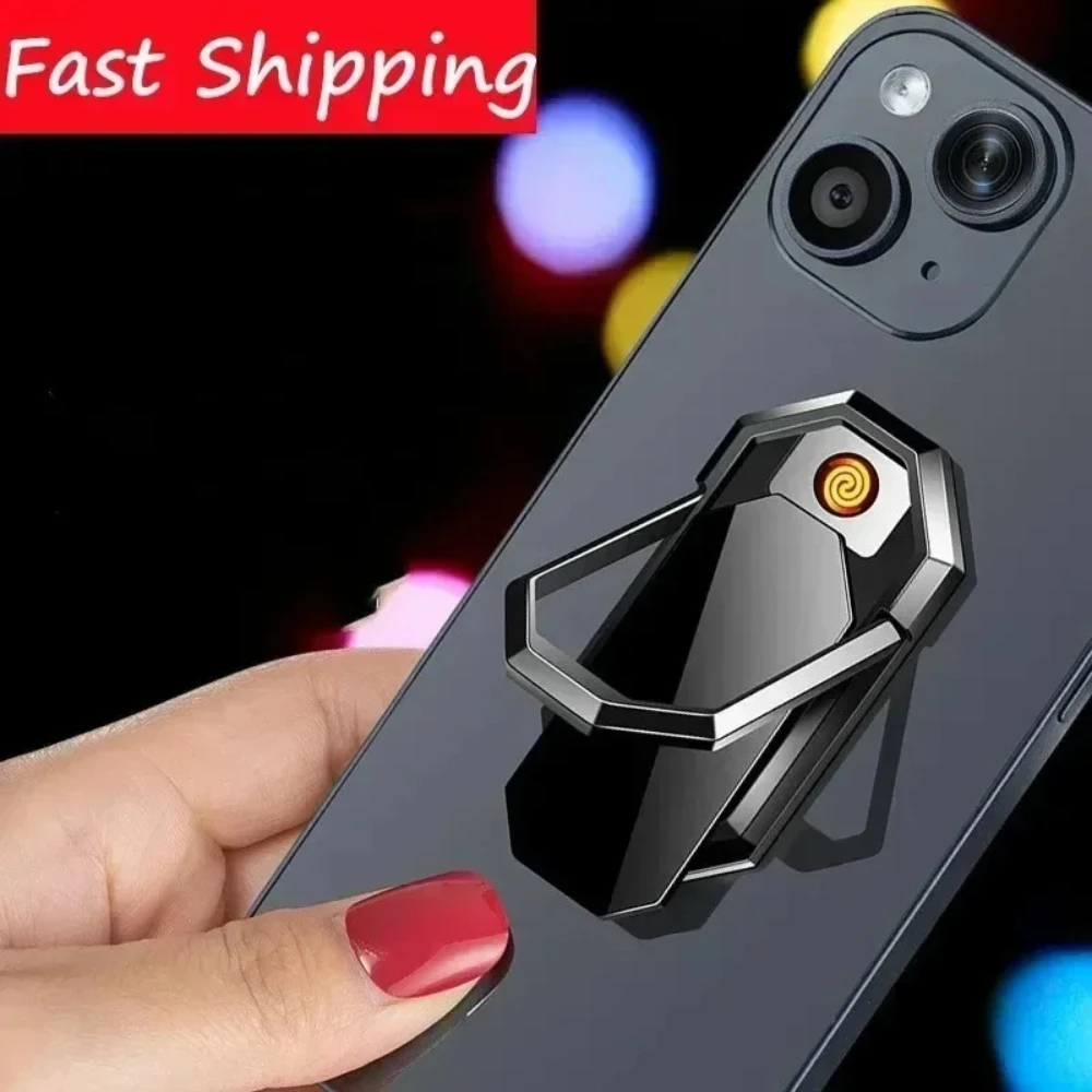 Mobile Phone Holder Electric USB Charging Lighter Creative Multifunctional Coil Tungsten Wire Outdoor Camping Gift