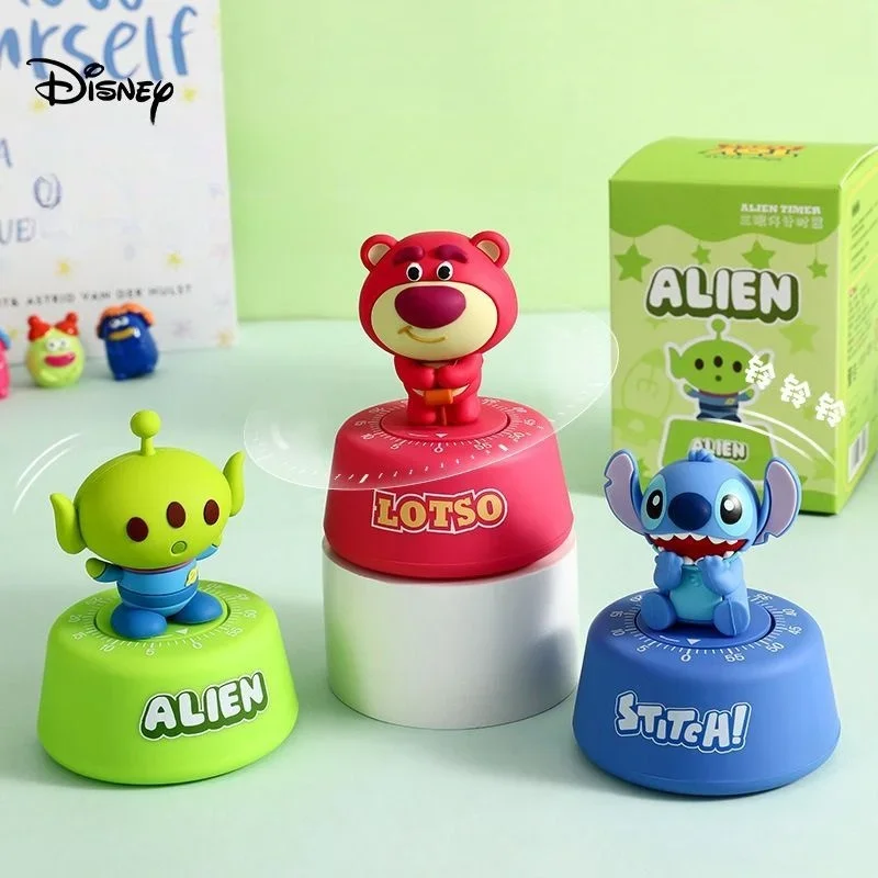 Disney Stitch Lotso Alien Cartoon Toy Timer Time Management Timer Reminder Creative Desktop Car Decoration Small Gifts