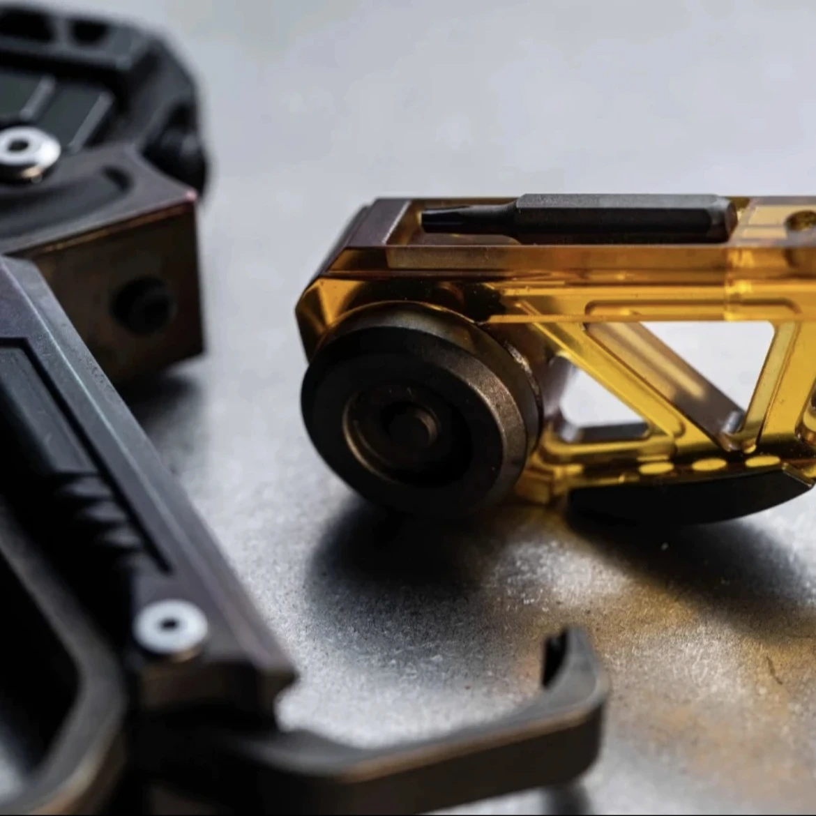 Machine Soul RVS Fidget Spinner Slider EDC Speelgoed Metaal Anti Stress Zintuiglijke ADHD Focus Tool