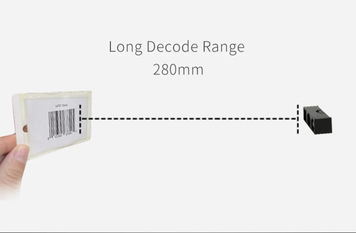 Miniature High-Performance QR Code 1D2D Mini Barcode Scanner for Mobile And Desktop Applications USB Wired Data Transmission