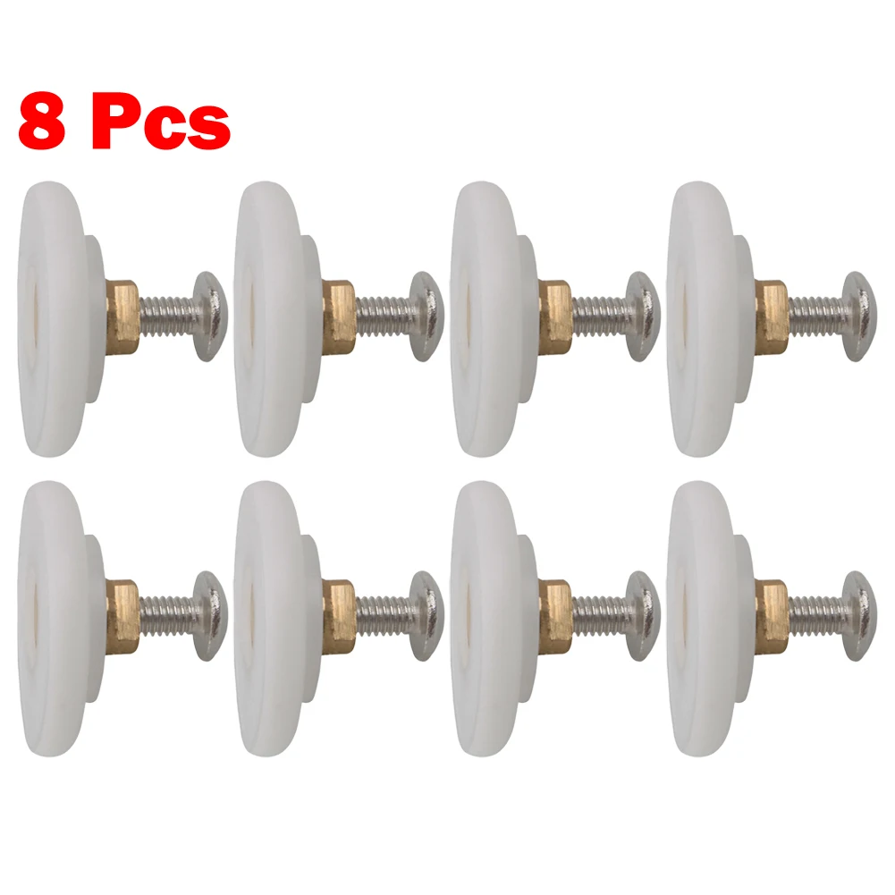 Hanging Wheel Bathroom Pulley Shower Room Sliding Door Wheel Accessories 8pcs Bathroom Glass Door Hanging Wheel